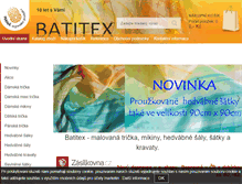 Tablet Screenshot of modni-tricko.cz